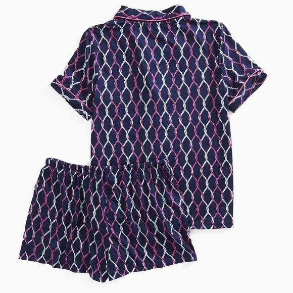 New! NAUTICA Women's Pajamas PJ 2-Piece Sleep Set Top Boxers Shorts Soft Knit - Picture 7 of 9